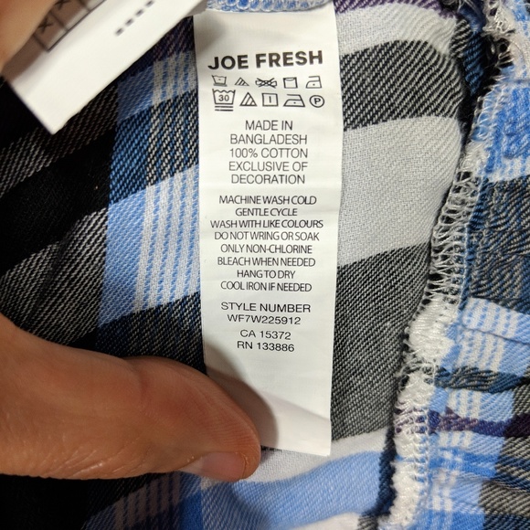 Joe Fresh Plaid Flannel Blouse - Picture 4 of 5